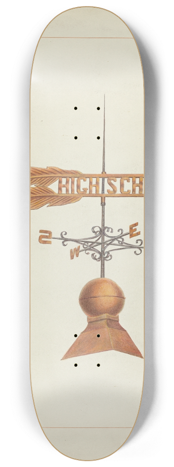 Edward L. Loper - Weather Vane 8.25 inch art skate deck