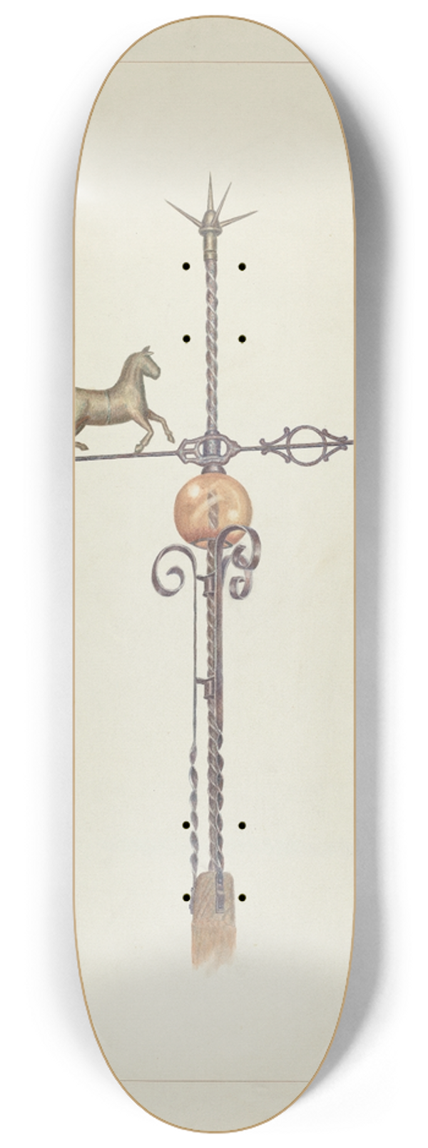Edward L. Loper - Weather Vane 8.25 inch art skate deck