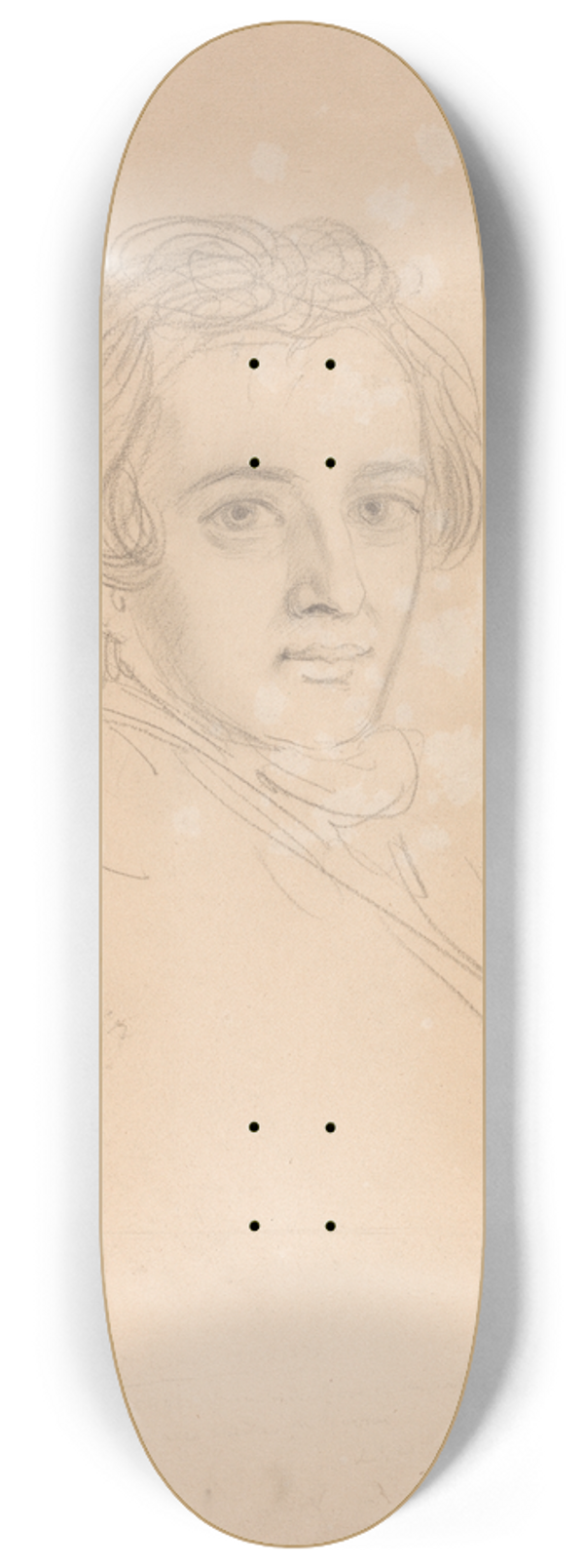 Edward Matthew Ward - Portrait of a Young Man 8.25 inch art skate deck