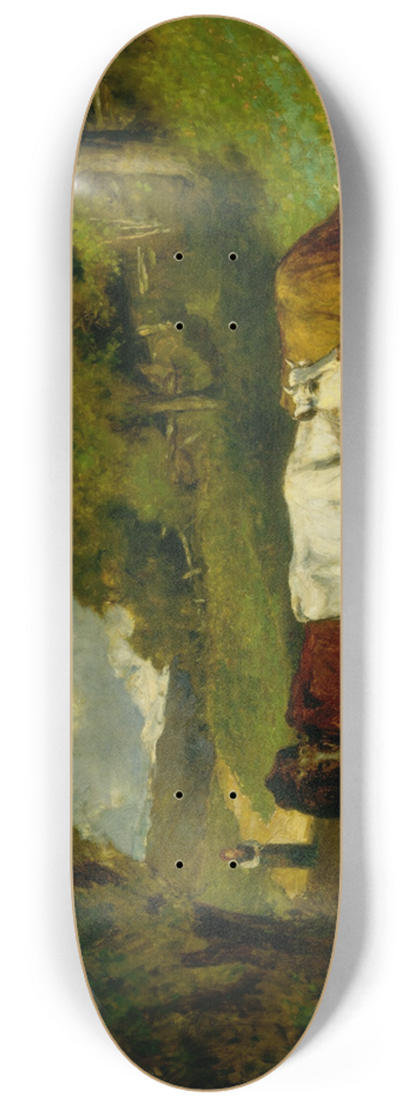 Edward Mitchell Bannister - Driving Home the Cows 8.25 inch art skate deck
