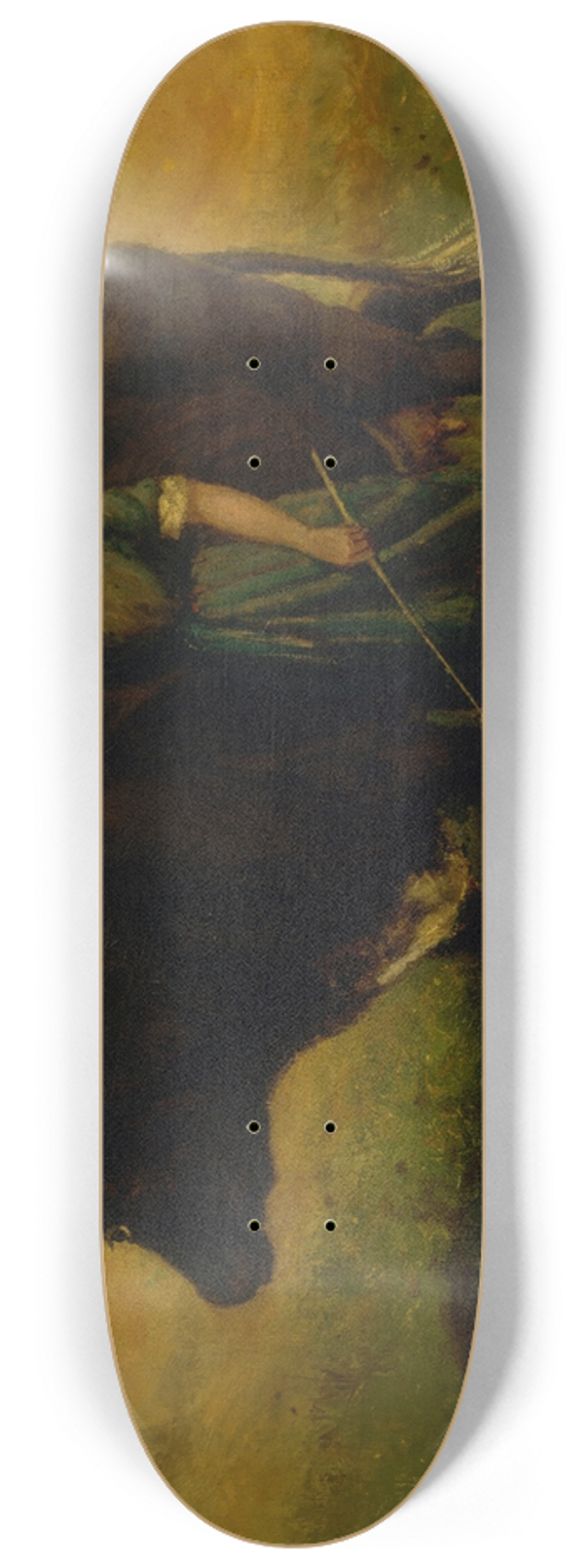 Edward Mitchell Bannister - Untitled (woman walking with cow) 8.25 inch art skate deck