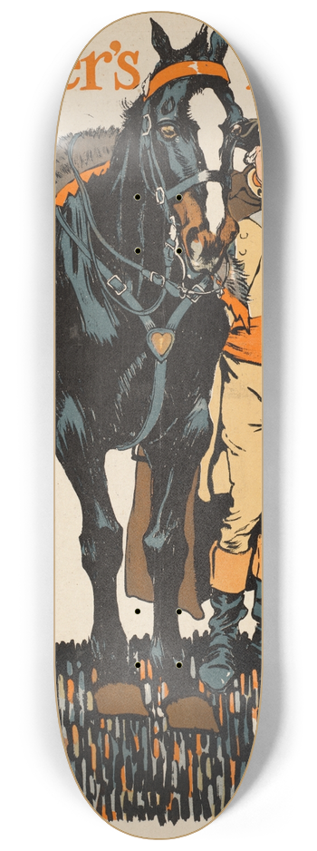 Edward Penfield - Colliers Feb 22 1908 8.25 inch art skate deck