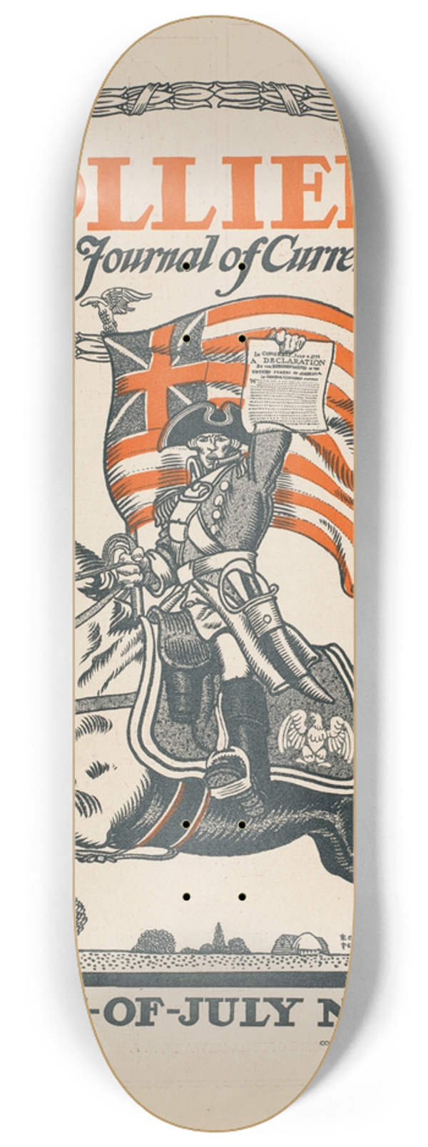 Edward Penfield - Colliers weekly journal of current events, Fourth-of-July number 8.25 inch art skate deck