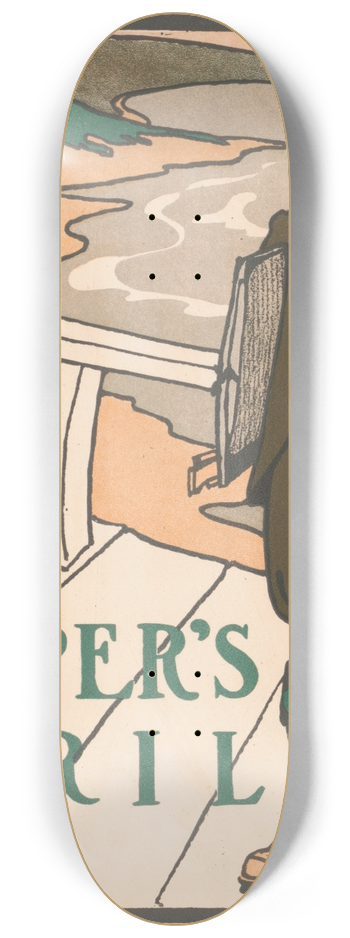 Edward Penfield - Harpers [for] April 8.25 inch art skate deck