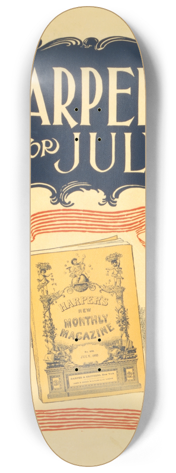 Edward Penfield - Harpers for July 8.25 inch art skate deck