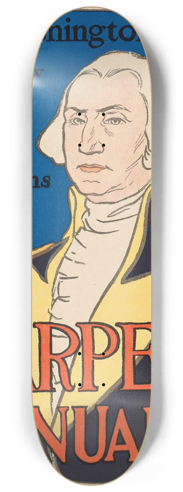 Edward Penfield - In Washingtons day 8.25 inch art skate deck