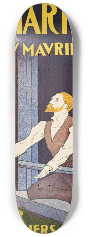 Edward Penfield - The Martian 8.25 inch art skate deck