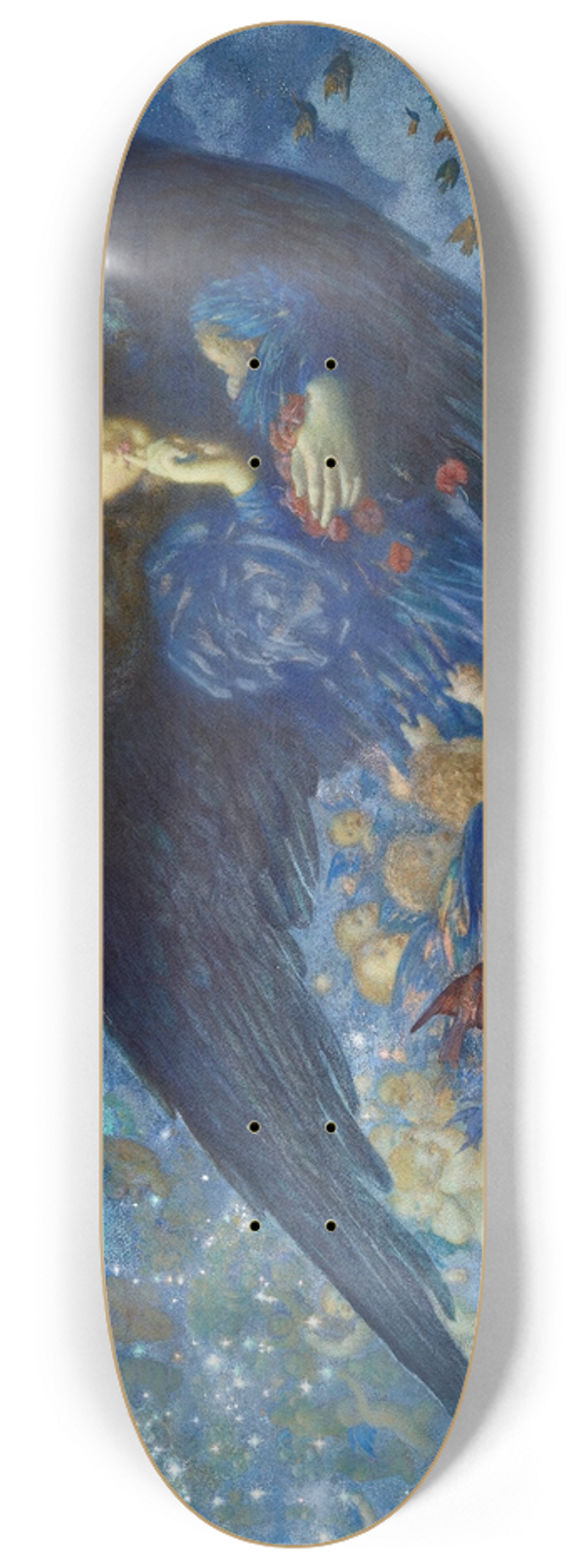 Edward Robert Hughes - Night With Her Train Of Stars 8.25 inch art skate deck