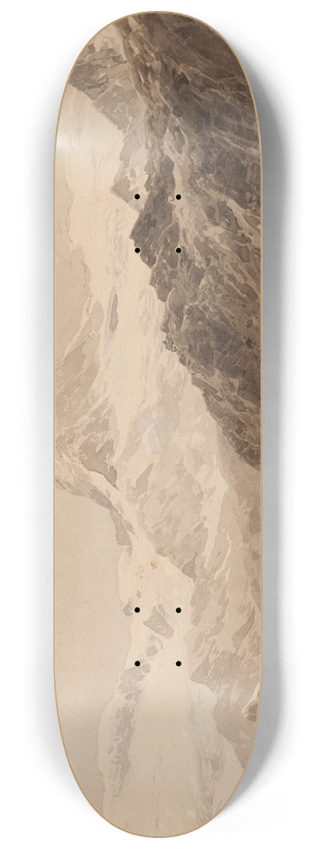 Edward Theodore Compton - Das Matterhorn von der Triftkumme 8.25 inch art skate deck