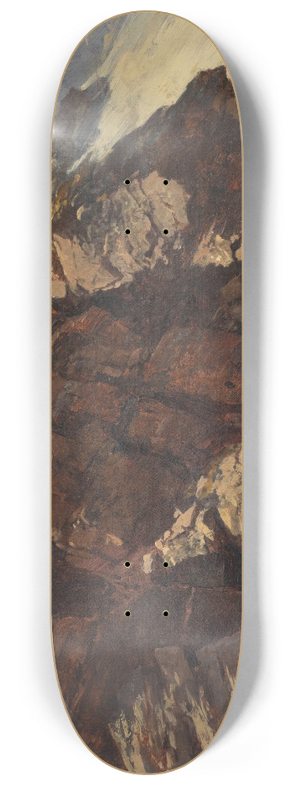 Edward Theodore Compton - Hochgebirgsstudie 8.25 inch art skate deck