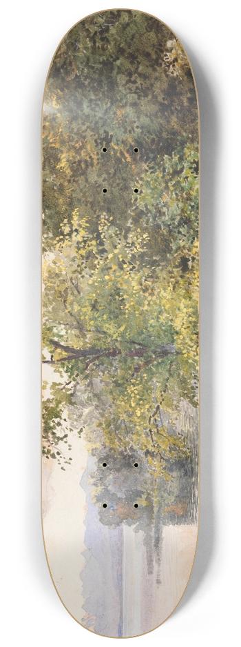 Edward Theodore Compton - Landschaft am Starnberger See 8.25 inch art skate deck
