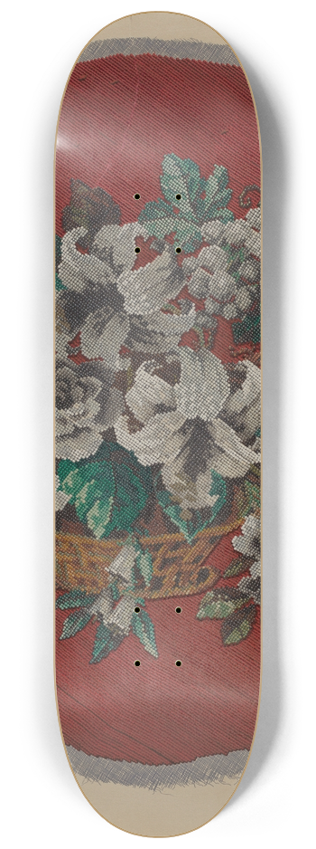 Edward Unger - Embroidered Footstool Cover 8.25 inch art skate deck