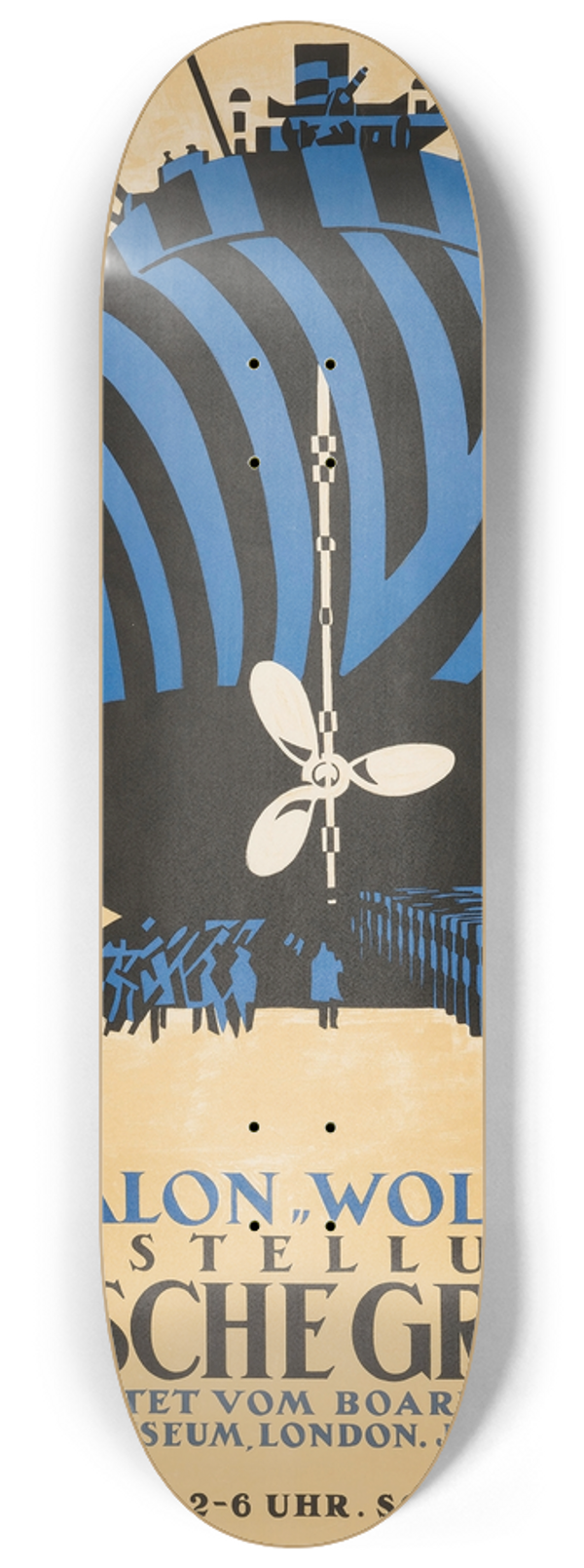 Edward Wadsworth - Englische Graphik 8.25 inch art skate deck