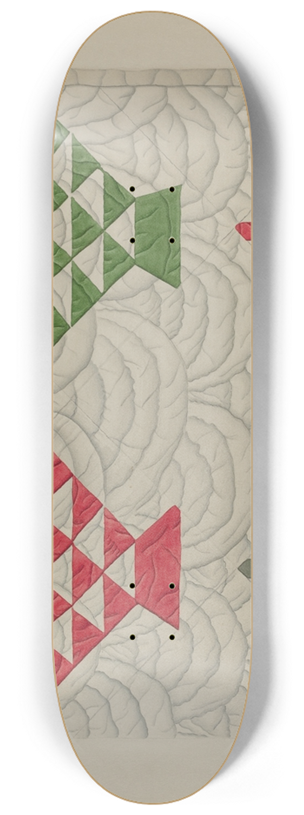 Edward White - Quilt  Basket Design 8.25 inch art skate deck
