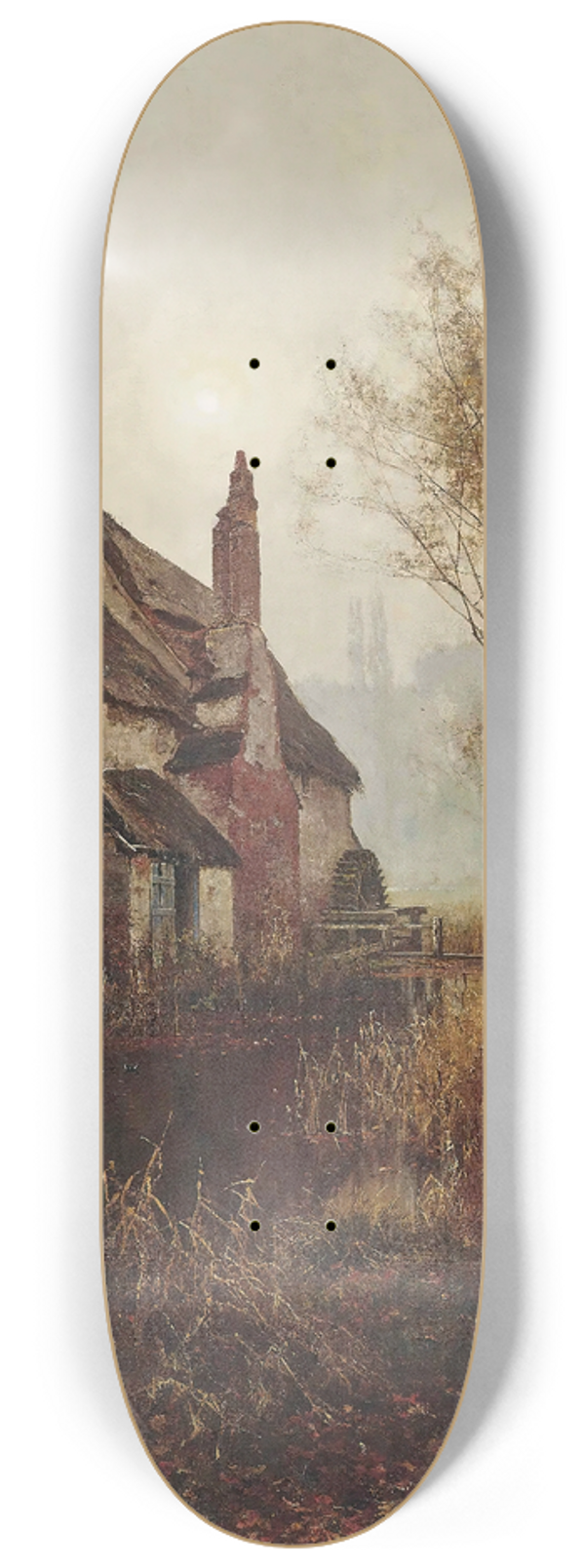 Edward Wilkins Waite, - Reposing In Decay Serene 8.25 inch art skate deck