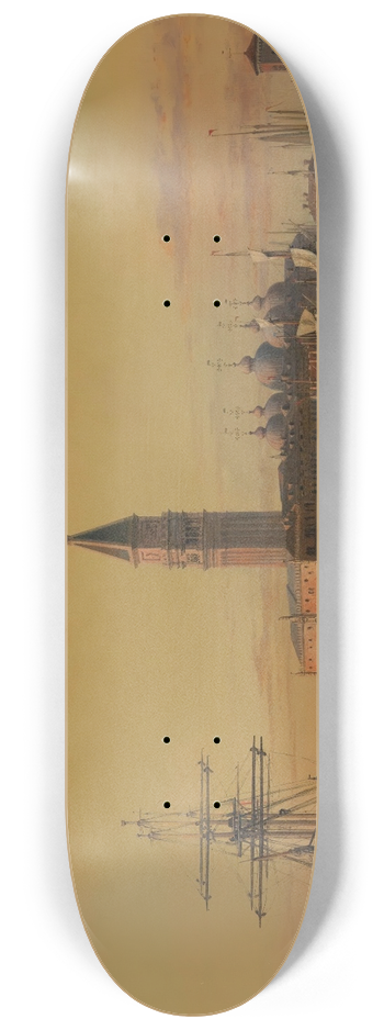 Edward William Cooke - Venice 8.25 inch art skate deck