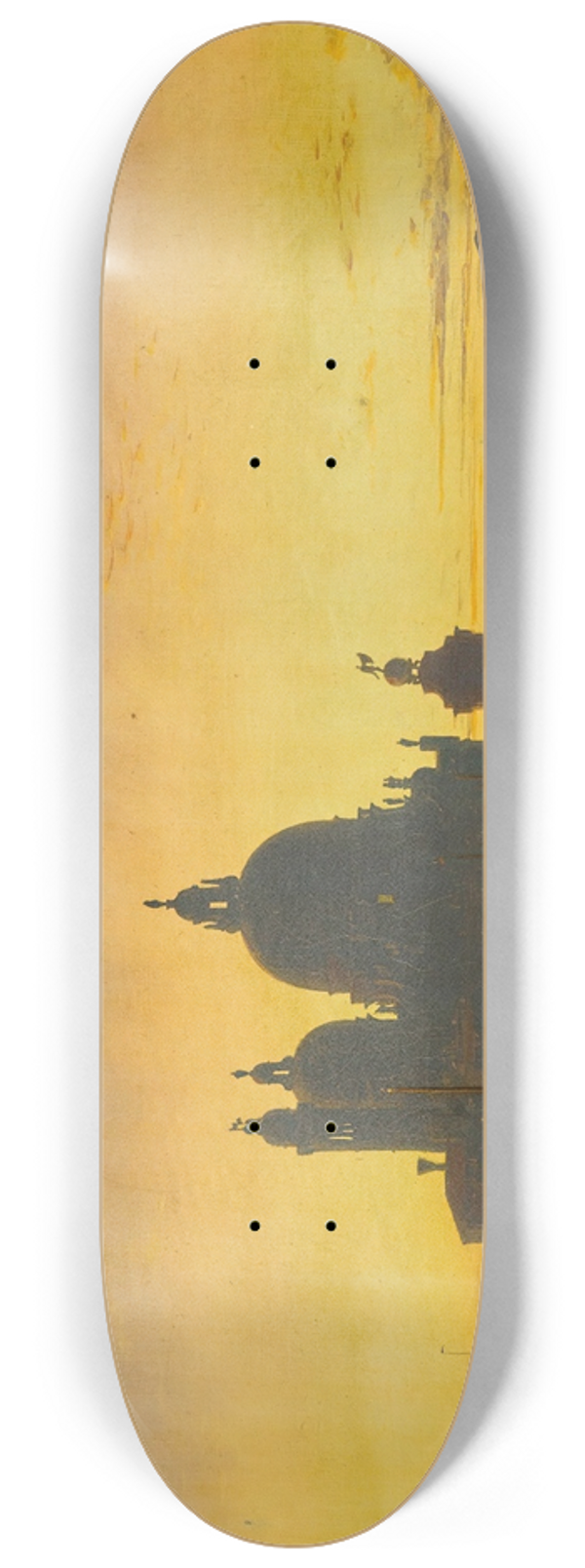 Edward William Cooke - Venice, Sunset Behind The Church Of Santa Maria Della Salute 8.25 inch art skate deck