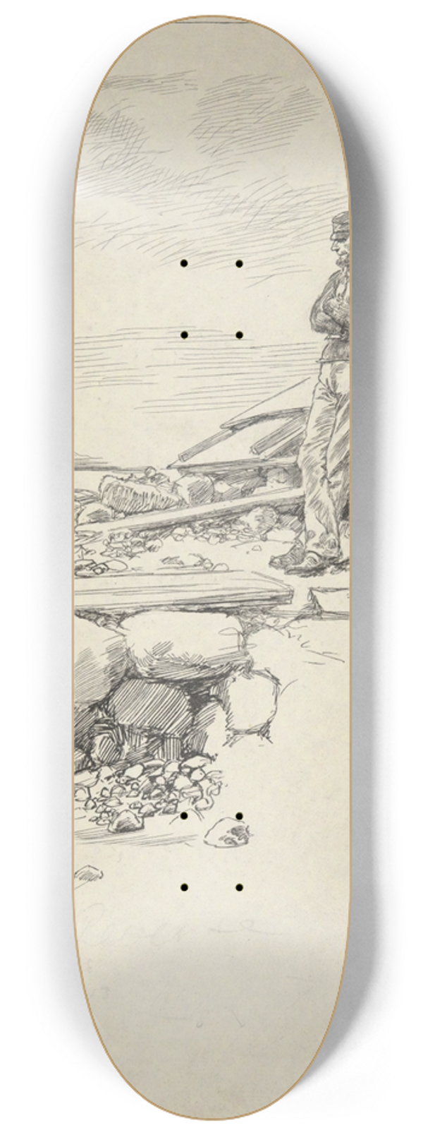 Edwin Austin Abbey - CaptainSandy 8.25 inch art skate deck