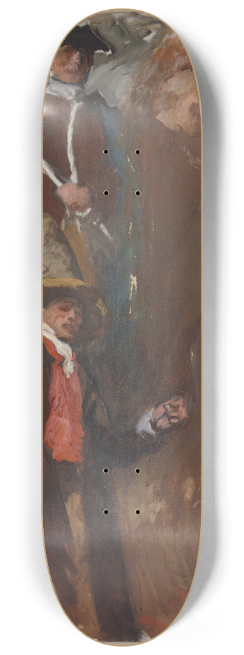 Edwin Austin Abbey - Figure Study, for The Apotheosis of Pennsylvania, House of Representatives Chamber, Pennsylvania State Capitol,Harrisburg 8.25 inch art skate deck