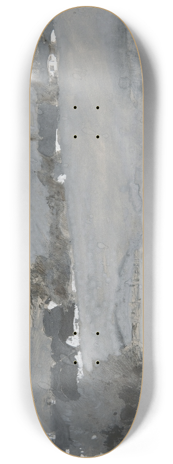 Edwin Austin Abbey - Landscape with cow inforeground 8.25 inch art skate deck