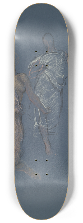 Edwin Austin Abbey - Possible study for The Spirit of Religious Liberty 8.25 inch art skate deck