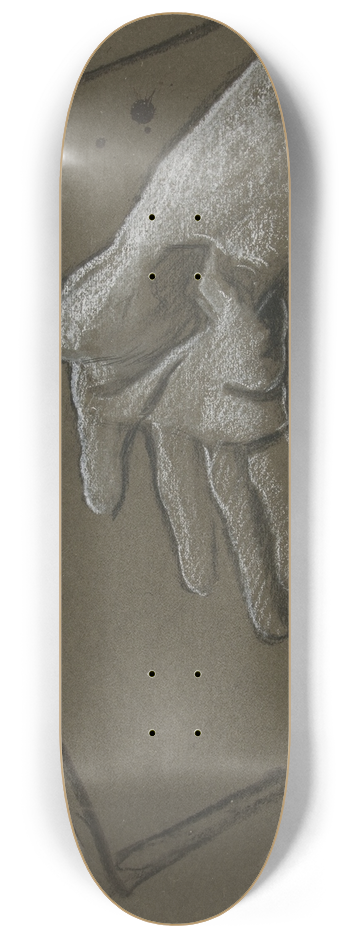 Edwin Austin Abbey - Sketch of ahand 8.25 inch art skate deck