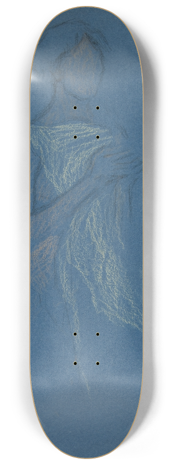 Edwin Austin Abbey - Sketch of a woman  costume study for a play III 8.25 inch art skate deck