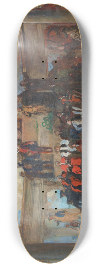 Edwin Austin Abbey - Study for The Apotheosis of Pennsylvania, House of Representatives Chamber, Pennsylvania State Capitol,Harrisburg 8.25 inch art skate deck