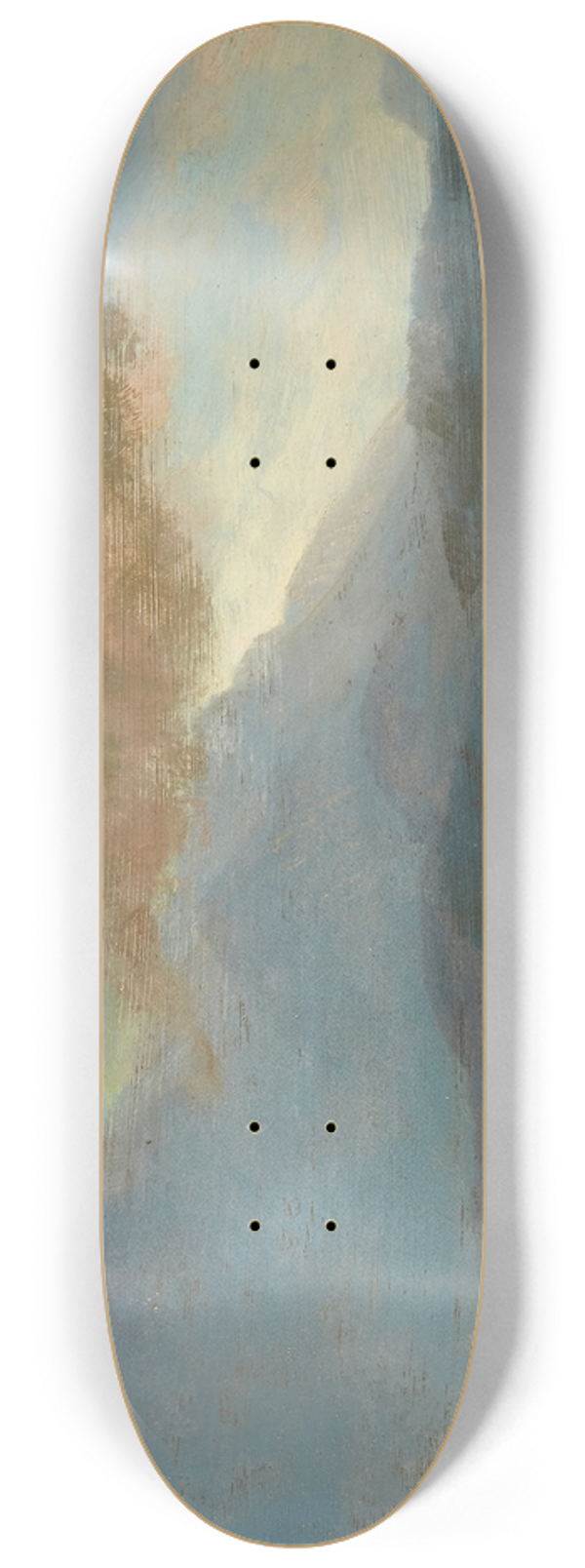 Albert Bierstadt - Indian Canoe at Lakeside 8.25 inch art skate deck