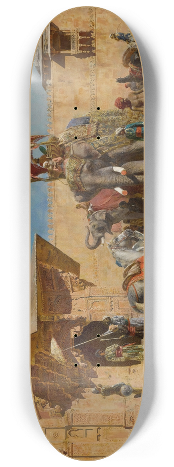 Edwin Lord Weeks - Departure For The Hunt 8.25 inch art skate deck