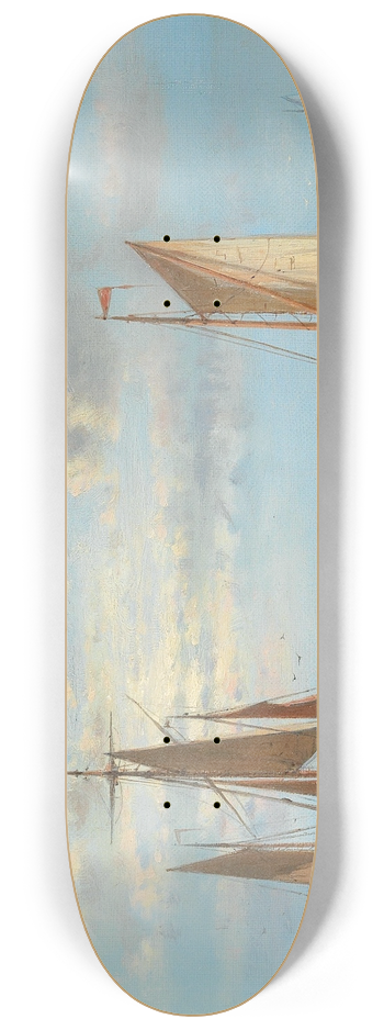 Abraham Hulk - Sailing Boats on Rough Seas 8.25 inch art skate deck