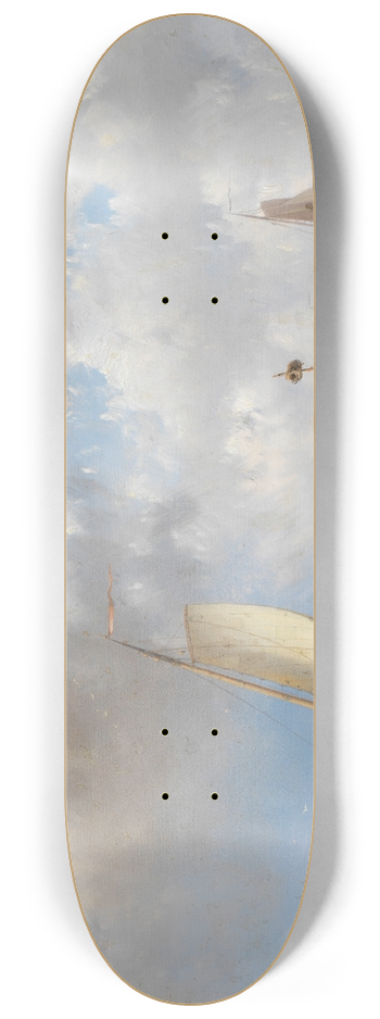 Abraham Hulk - Shipping off the coast 8.25 inch art skate deck