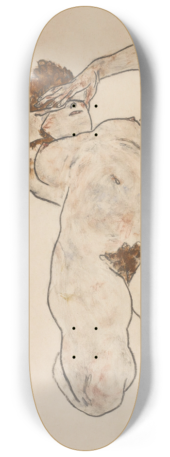 Egon Schiele - Akt (Nude) 8.25 inch art skate deck