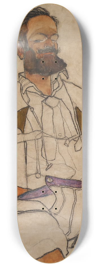 Egon Schiele - Bildnis eines Herren (Carl Reininghaus) 8.25 inch art skate deck