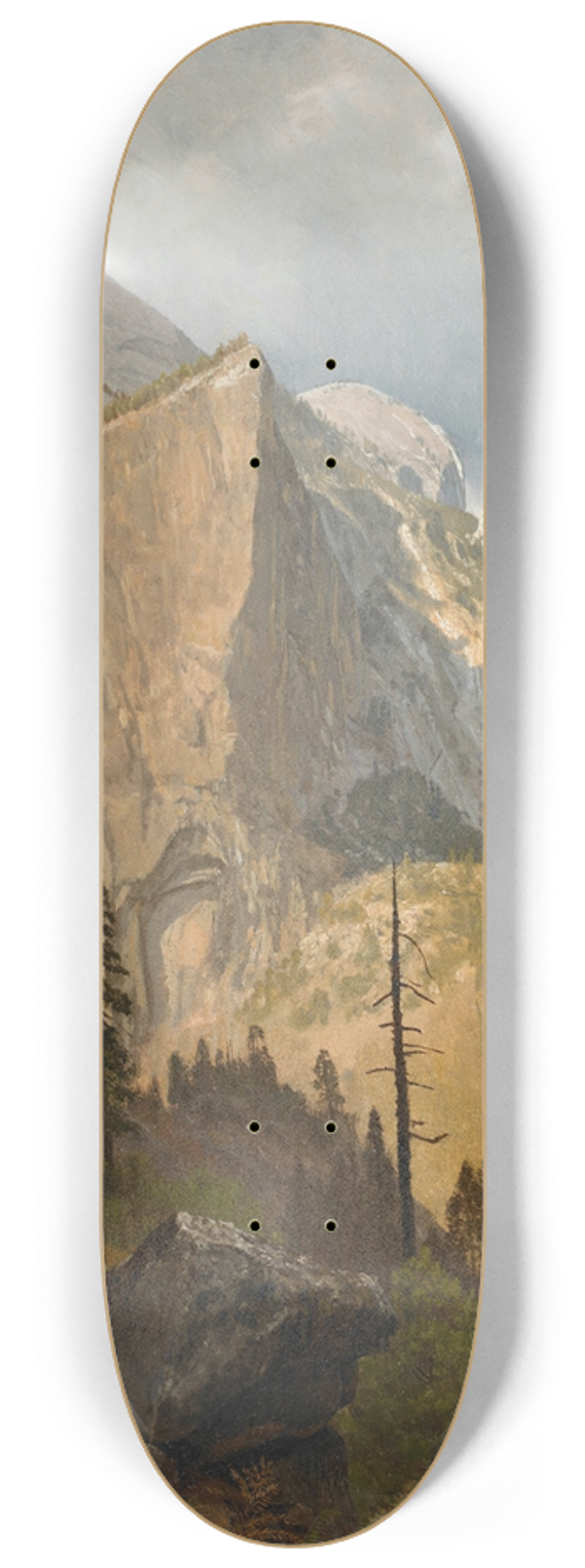 Albert Bierstadt - North Dome, Yosemite Valley 8.25 inch art skate deck