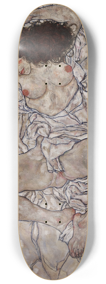 Egon Schiele - Reclining Woman 8.25 inch art skate deck