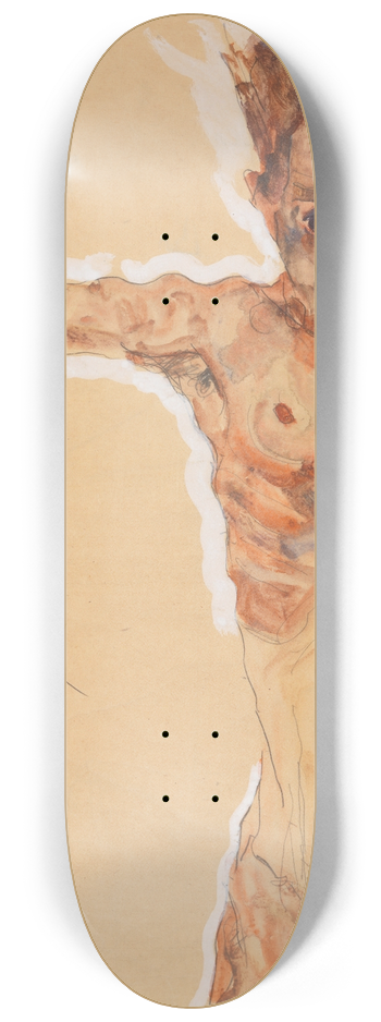 Egon Schiele - Self-Portrait 8.25 inch art skate deck