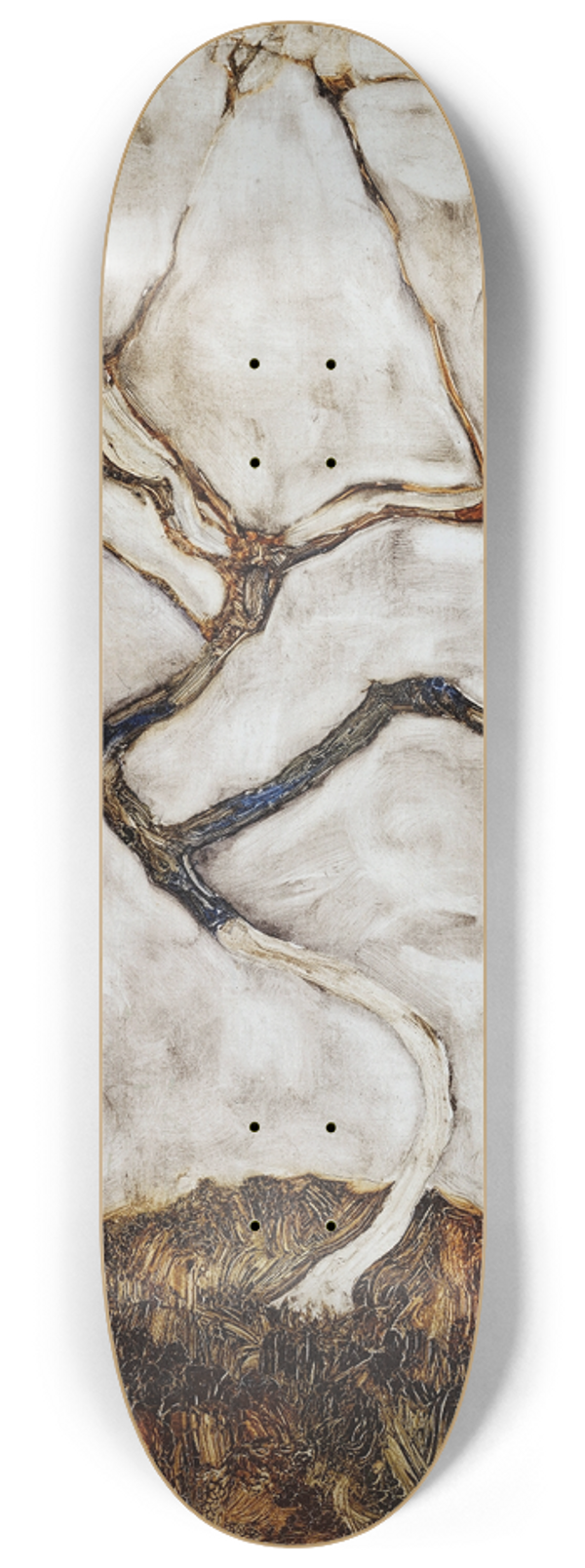 Egon Schiele - Small Tree in Late Autumn 8.25 inch art skate deck