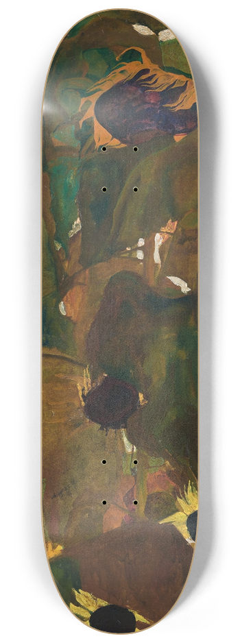 Egon Schiele - Sonnenblumen I 8.25 inch art skate deck