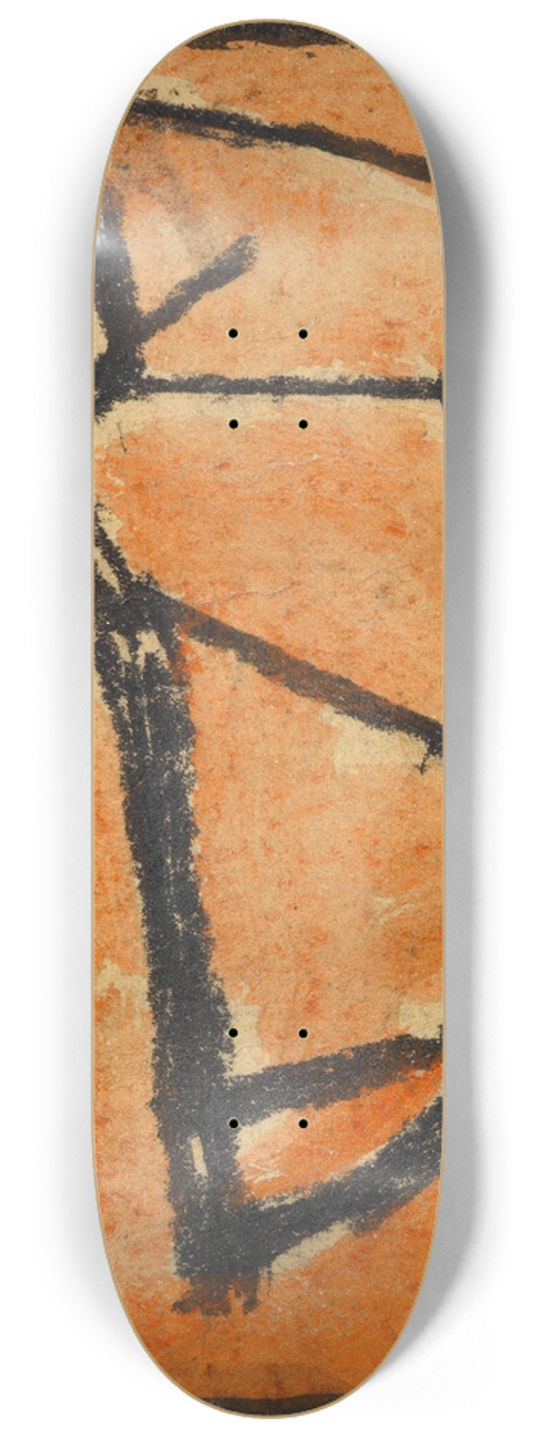 Egon Schiele - Strichmnnchen mit Bogen 8.25 inch art skate deck