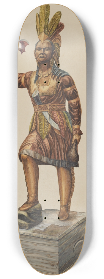 Einar Heiberg - Cigar Store Indian 8.25 inch art skate deck