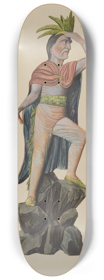Einar Heiberg - Cigar Store Indian 8.25 inch art skate deck