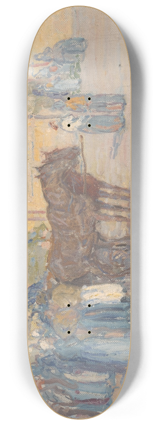 Elemr Halsz-Hradil - At the Market 8.25 inch art skate deck