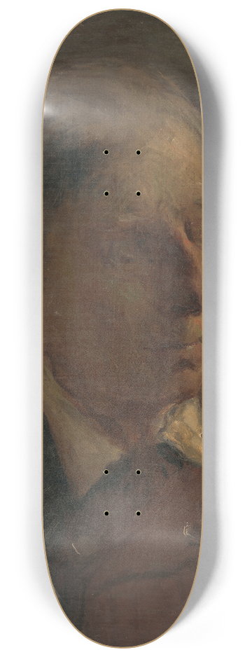 Elemr Halsz-Hradil - Head Study of a Man 8.25 inch art skate deck