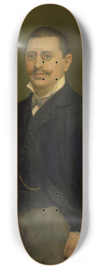 Elemr Halsz-Hradil - Portrait of Pavel Halmi 8.25 inch art skate deck