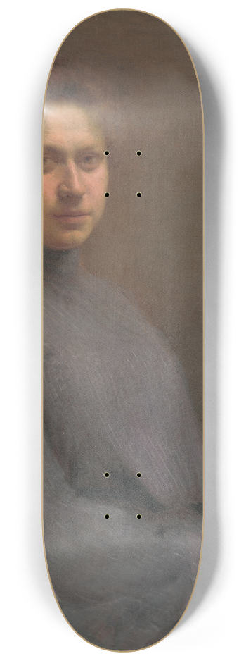 Elemr Halsz-Hradil - Portrait of the Artists Wife 8.25 inch art skate deck