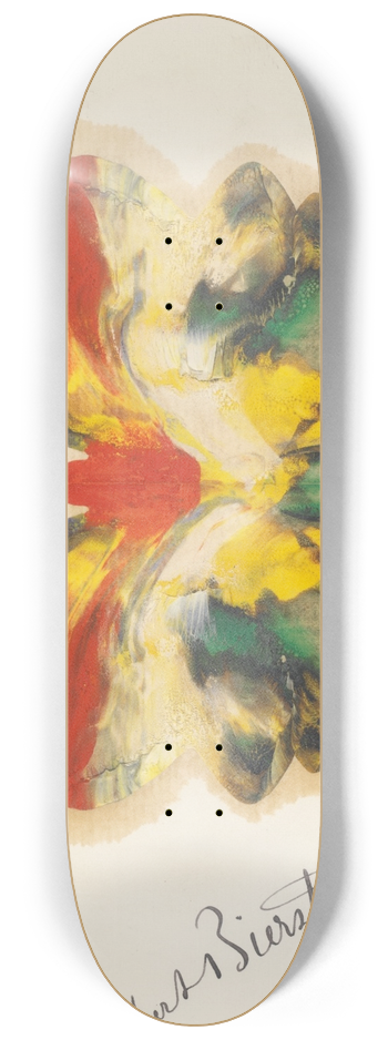 Albert Bierstadt - YellowButterfly 8.25 inch art skate deck
