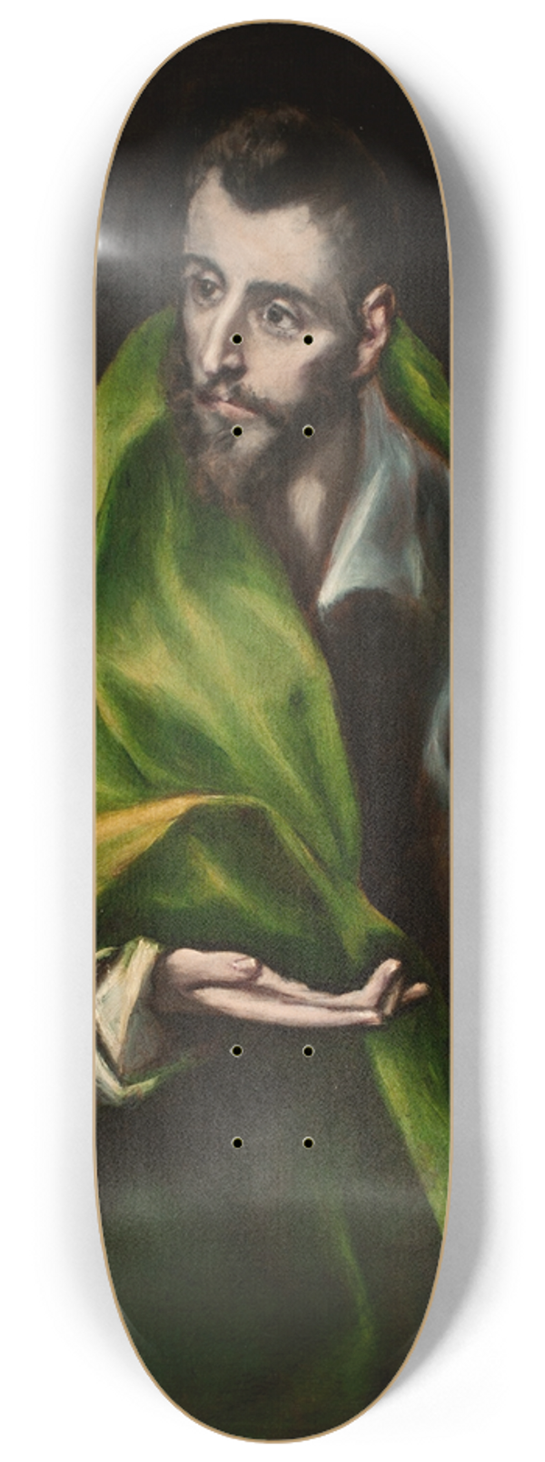 El Greco (Domenikos Theotokopoulos) - St. James the Greater 8.25 inch art skate deck