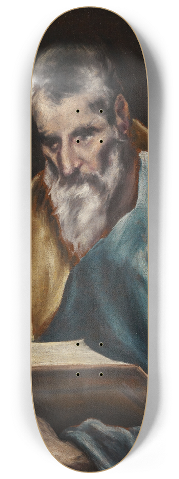 El Greco (Domenikos Theotokopoulos) - St. Simon 8.25 inch art skate deck