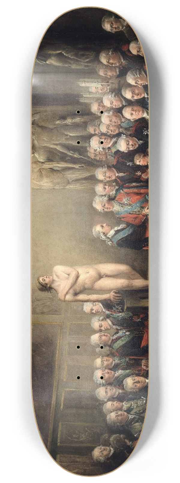 Elias Martin - Gustav IIIs visit to the Royal Academy of Arts 8.25 inch art skate deck